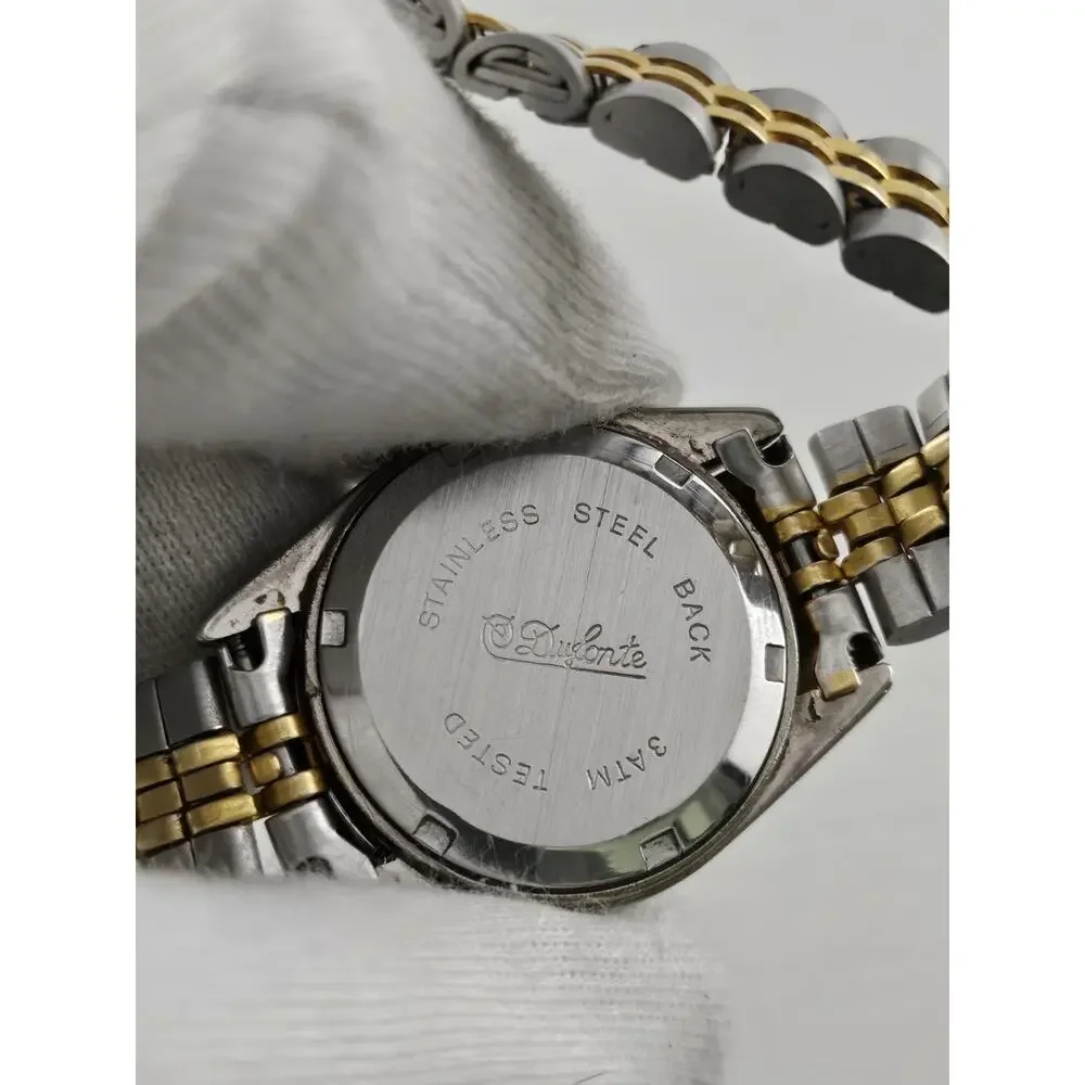Ladies Lucien Piccard Dufonte Presidential Style Fluted Bezel Quartz Watch Runs
